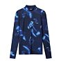 POM Turtleneck Shirt Feathers Blue