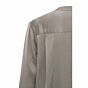 Yaya Satin Detailed Placket Blouse Dark Sand