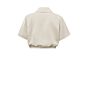 Yaya Satin Short Sleeve Jacket Summer Sand