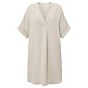 Yaya Flowy Dress V-Neck Rainy Day Beige