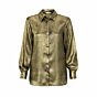 YAYA Metallic Blouse Dark Gold