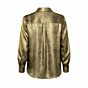 YAYA Metallic Blouse Dark Gold