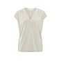 Yaya Jersey Top V-Neck Moonstruck Grey