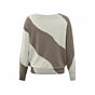 Yaya Stripe Sweater Clay Pebble Grey