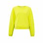 Yaya Sweatshirt Slub Neon Yellow