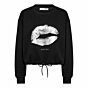 Co'couture Crop Tie Clean Kiss Sweat Black