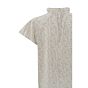 Yaya Top High Ruffled Neck Moonstruck Grey Dessin