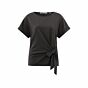 Yaya Top Round Neck Licorice Black