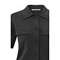 Yaya Short Sleeve Cardigan Chest Pockets Phantom