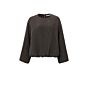 YAYA Top Balloon Sleeve Mulch Brown