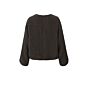 YAYA Top Balloon Sleeve Mulch Brown