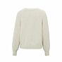 Yaya Rib Mixed Sweater Off White Melange